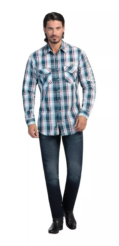 Camisa Wrangler Caballero Logo 112336783001