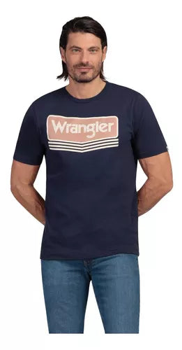 Playera Wrangler Caballero Marino 112343258001