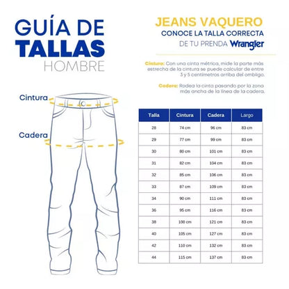 Pantalón Wrangler ATW Slim Fit Azul Deslavado