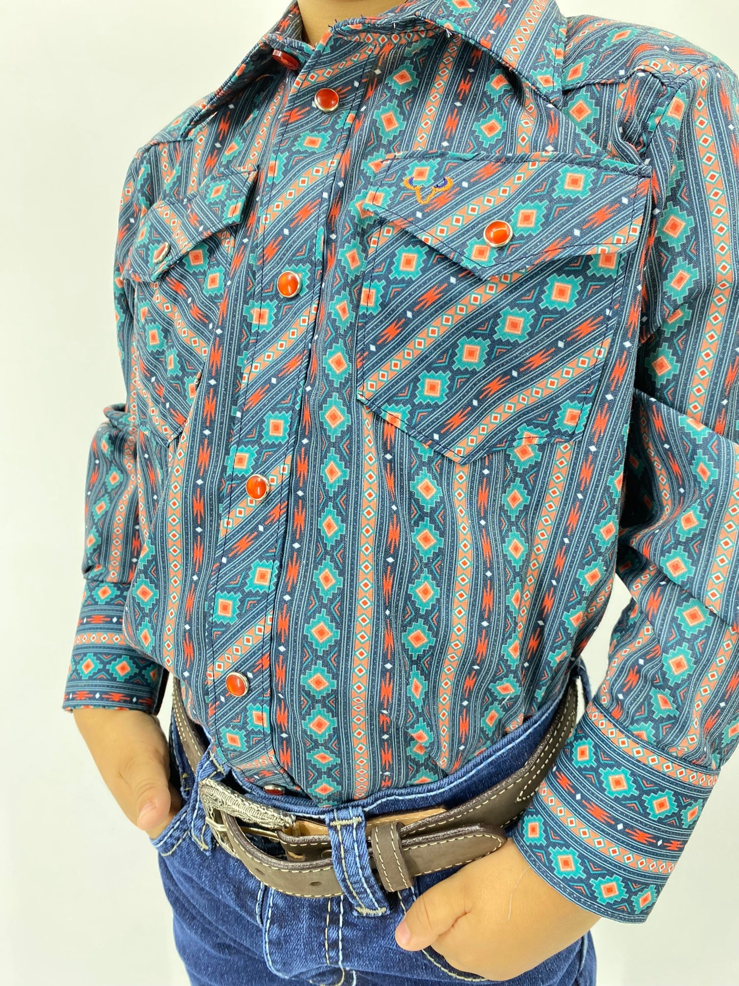 Camisa Rodeo Carte Niño Verde