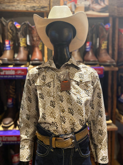 Camisa Rodeo Carte Estampado Hojas