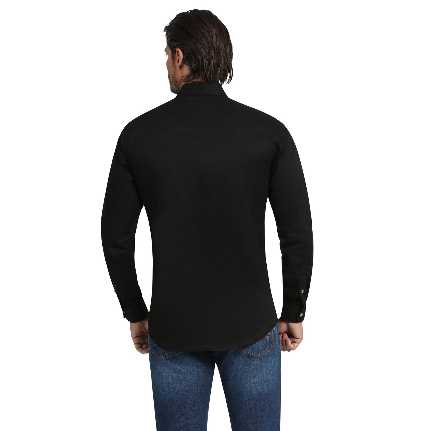 Camisa Wrangler Caballero Logo Negro